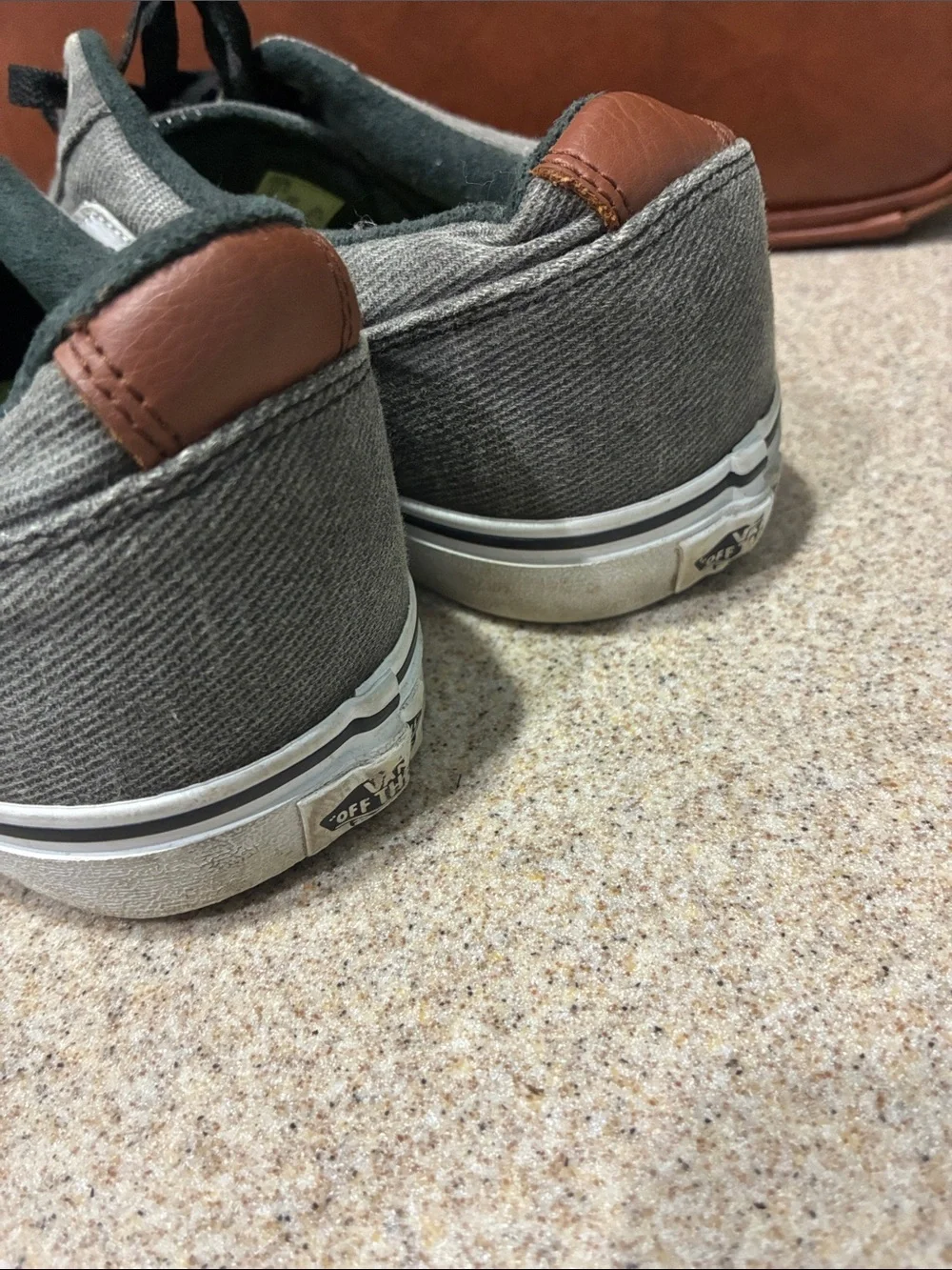 Vans Men’s Gray Canvas Low-Top Sneakers Size 13
